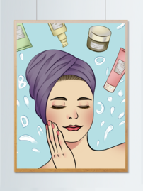 動漫美女與護(hù)膚品 虛擬與現(xiàn)實的美麗交匯