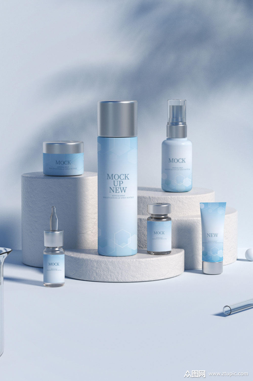 高精度醫(yī)美化妝品3D展示樣機(jī)模板 編號(hào)922352